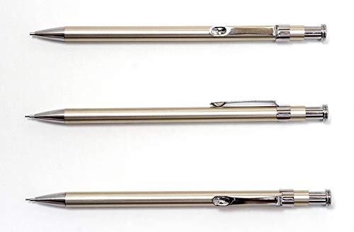 Amazon.co.jp: タキザワ 日本製 スリム60 シャープペン シルバー 3本