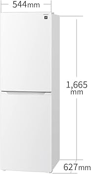 Amazon | シャープ 冷蔵庫 幅54.4cm 230L SJ-BD23K-W プラズマ