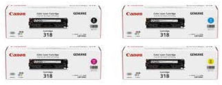 Amazon.co.jp: キヤノン トナーカートリッジ 318 4色1組 (C/M/Y/K) CRG