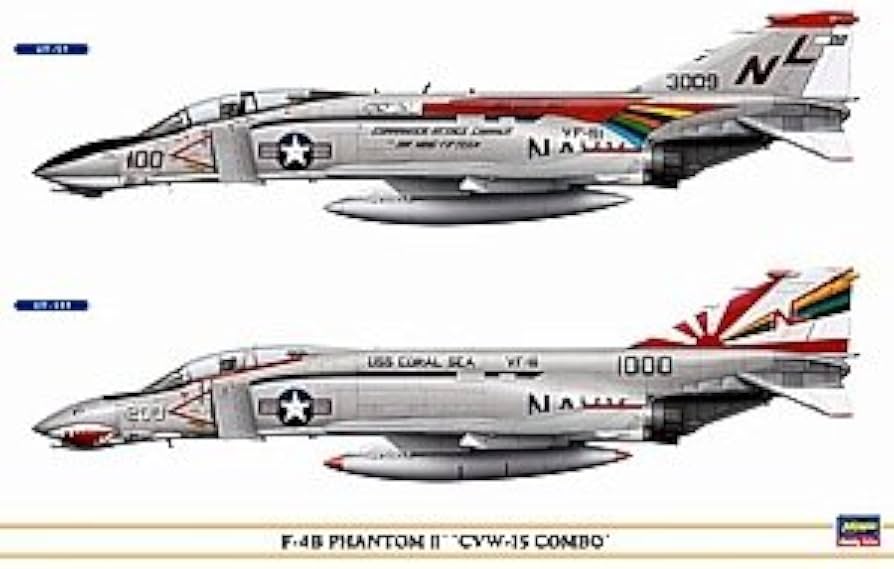 Amazon | ハセガワ 1/72 F-4BファントムII CVW-15コンボ | プラモデル 通販