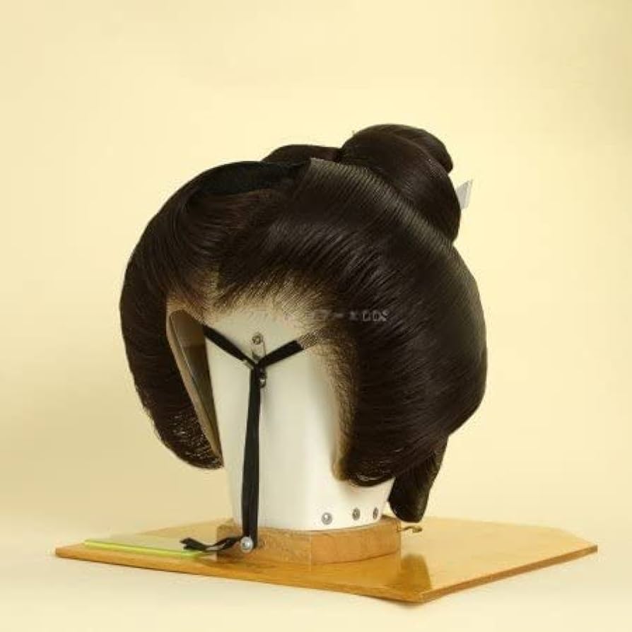 Amazon.co.jp: 日本髪かつら 芸妓島田 演劇 芸者 舞台 舞踊 : ビューティー