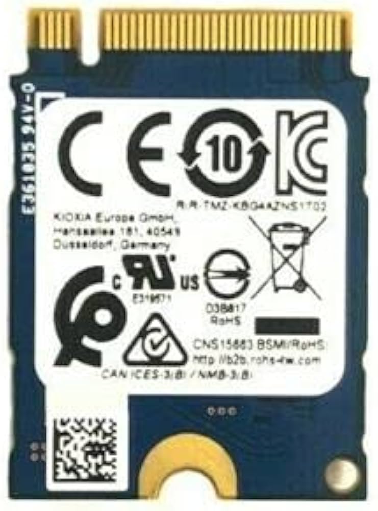 Amazon.com: Toshiba(Kioxia) 256GB PCIe NVMe 2230 SSD (KBG40ZNS256G