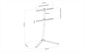 Amazon | DMM.make DISPLAY/TVスタンド テレビスタンド 43-65インチ