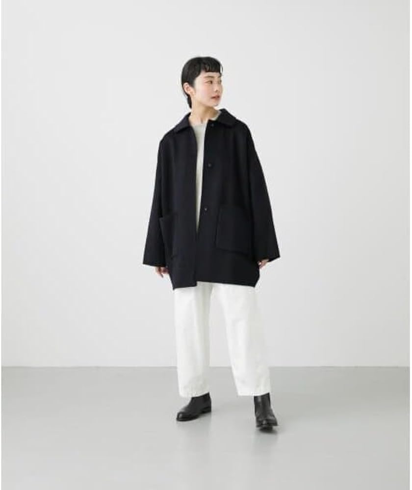 Amazon | [かぐれ] ウールステンカラーショートコート | コート