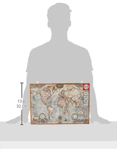 Amazon.com: 4,000 Piece Puzzle - The World Map : Toys & Games