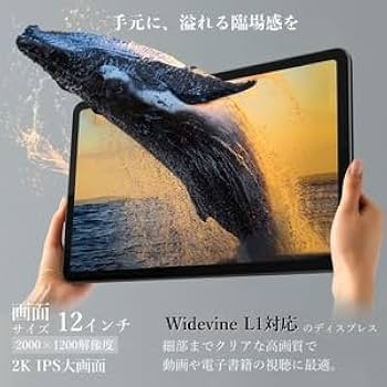 Amazon.co.jp: 【Android 15 タブレット 12インチ 2K IPS大画面