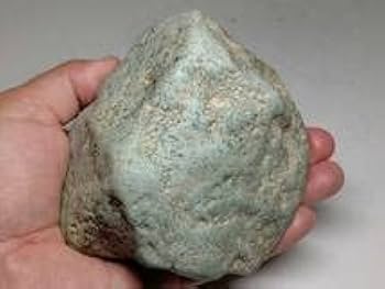 Amazon.co.jp: 薄青 872g 翡翠 原石 ヒスイ 鉱物 鑑賞石 糸魚川 水石