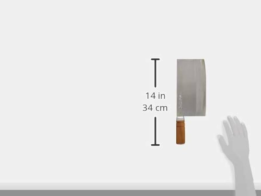 Amazon.co.jp: 杉本 中華庖丁 7号 4007 ハガネ(高炭素鋼) 割込式 日本