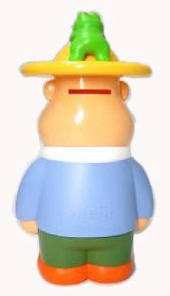 Amazon.co.jp: Meiji ノベルティ ソフビ貯金箱 カールおじさん カエル