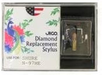 Amazon.co.jp: JICO レコード針 SHURE N-97HE用交換針 Sダエン針 192