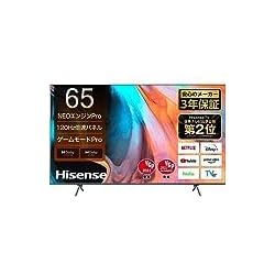 Amazon | ハイセンス 65V型 倍速パネル搭載 液晶 テレビ 65E7H 4K