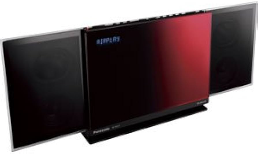 Amazon.co.jp: Panasonic コンパクトステレオシステム D-dock レッド