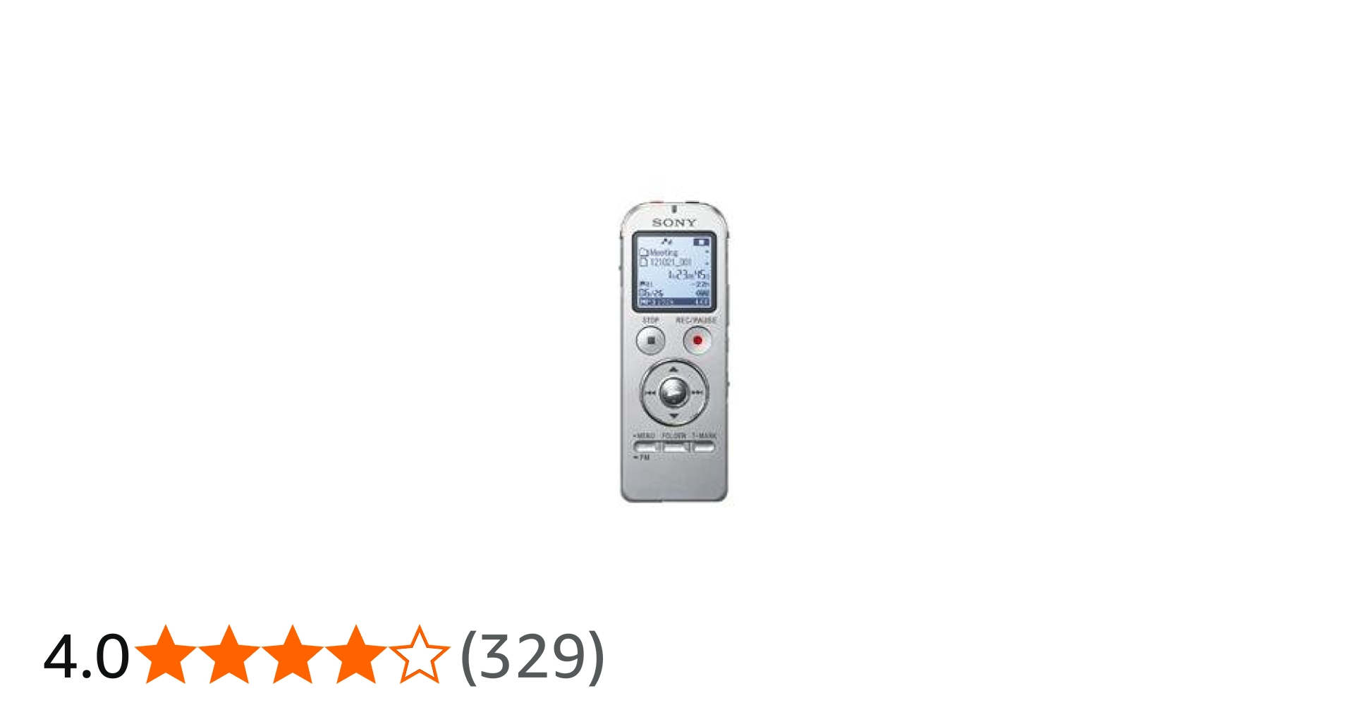 Amazon | SONY ステレオICレコーダー FMチューナー付 4GB シルバー ICD