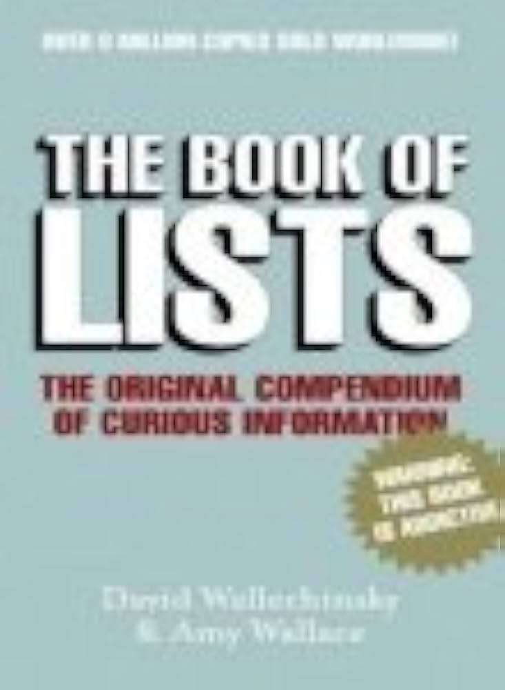 The Book of Lists : The Original Compendium of Useless Information