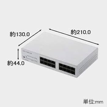 Amazon | エレコム スイッチングハブ 16ポート 10/100Mbps マグネット