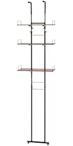 Amazon｜ニトリ(NITORI) 突っ張り 洗濯機ラック BH07 ミドルブラウン