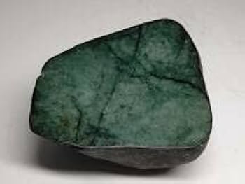 Amazon.co.jp: 深緑 696g 翡翠 原石 ヒスイ 鉱物 鑑賞石 糸魚川 水石