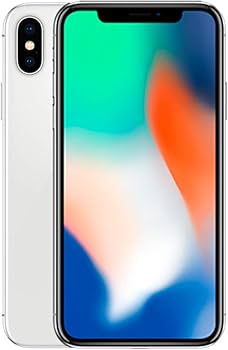 Apple iPhone X, 64GB, Silver - For AT&T/T-Mobile (Renewed