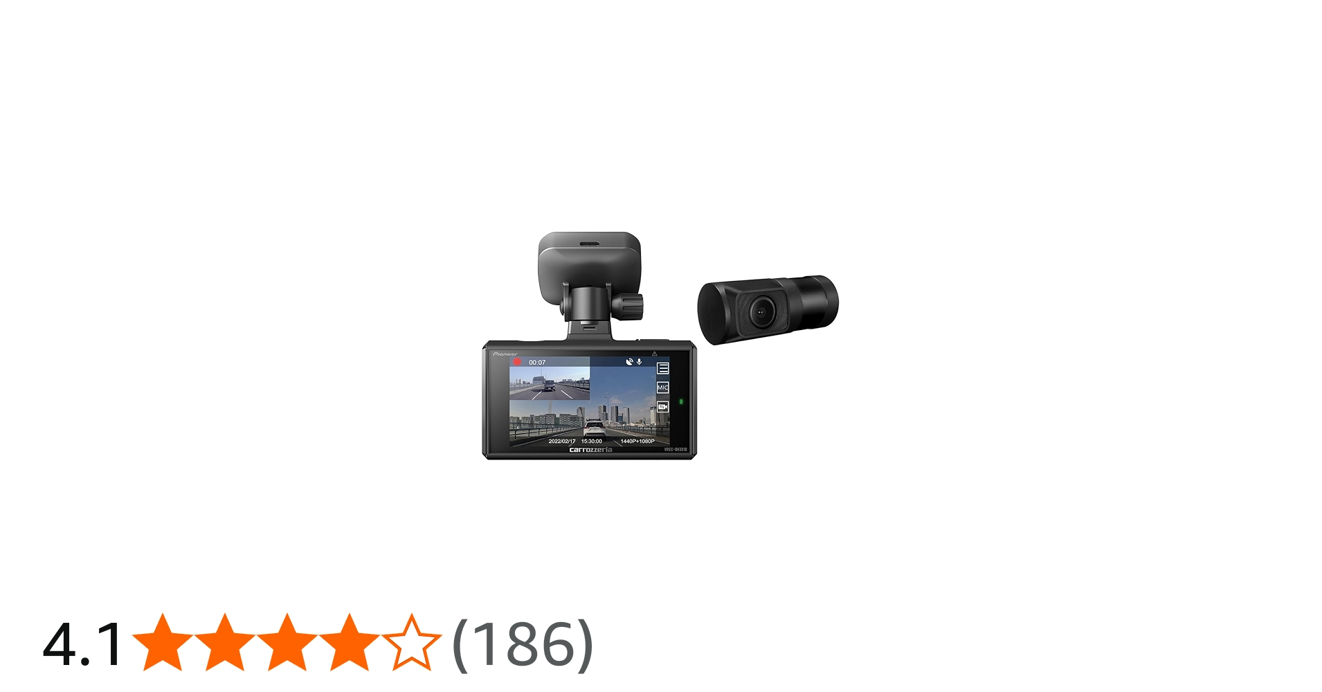 Amazon.co.jp: Pioneer Drive Recorder VREC-DH301D, Front and Rear 2