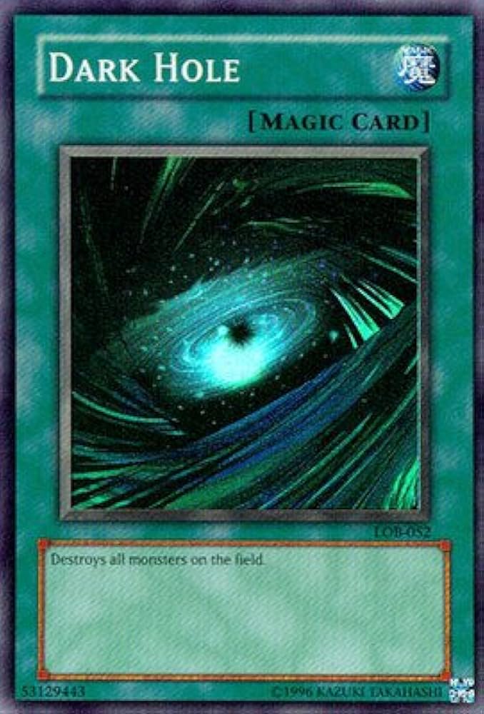 Amazon.co.jp: 遊戯王 英語版 DARK HOLE / ブラック・ホール LOB-052