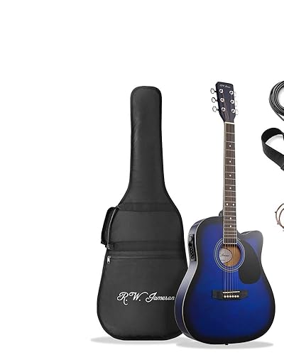 Amazon.com: Jameson Guitars Full Size Thinline Acoustic Electric