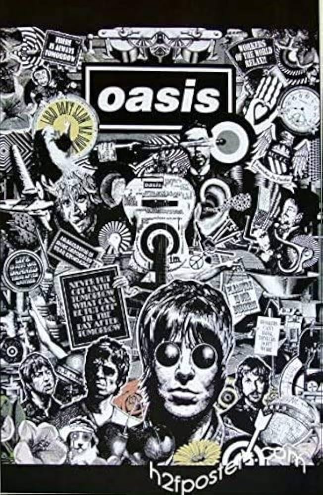 Amazon.co.jp: kb090 78cm x 53cm オアシス（Oasis）ポスター [並行