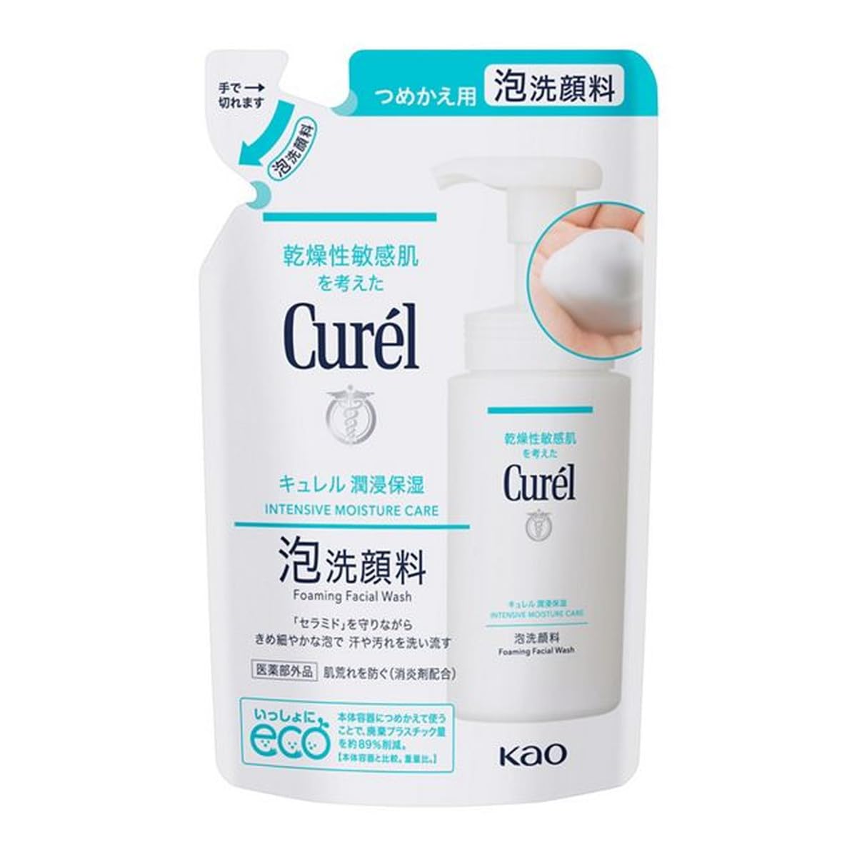 Amazon | キュレル 泡洗顔料 つめかえ用 130ml×6個 | キュレル | 泡