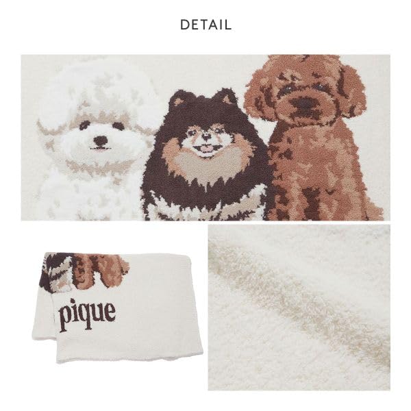 Amazon.co.jp: gelato pique パウダーDOG3柄ジャガードブランケット