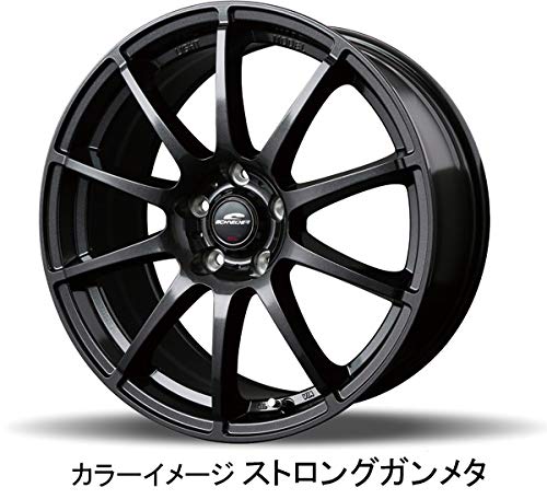 Amazon | 16インチ スタッグ 6.5J+38 5H-114.3 4本 ガンメタ ホイール