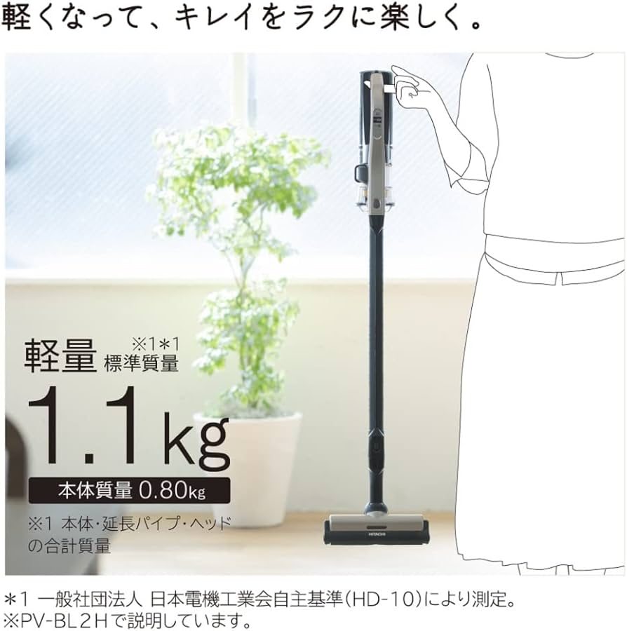 Amazon | 日立(HITACHI) 掃除機 ラクかる コードレス スティック