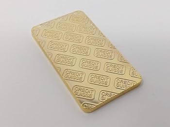 Amazon.co.jp: 5枚セット 24金ゴールドバー インゴットレプリカ CREDIT