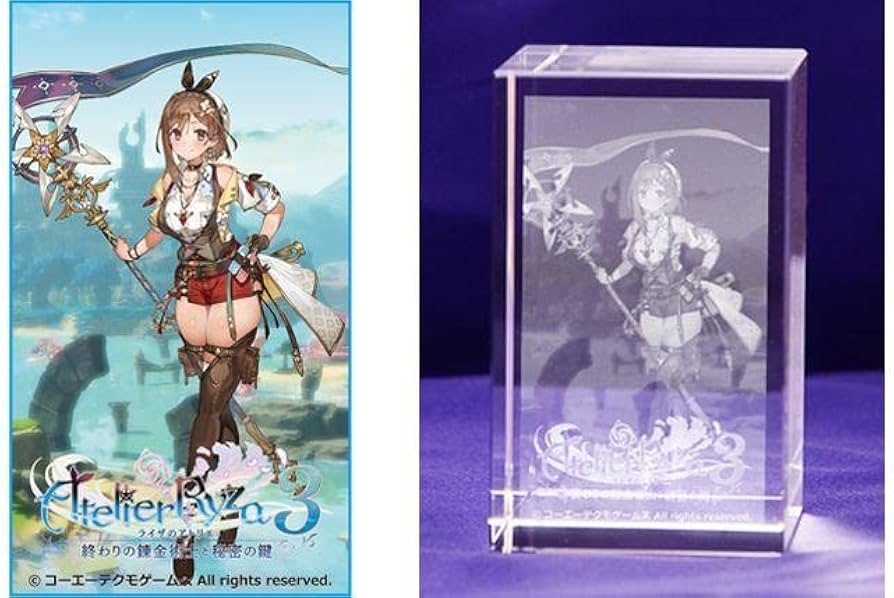 Amazon.co.jp: ライザのアトリエ3 エビテン限定特典 3dクリスタル
