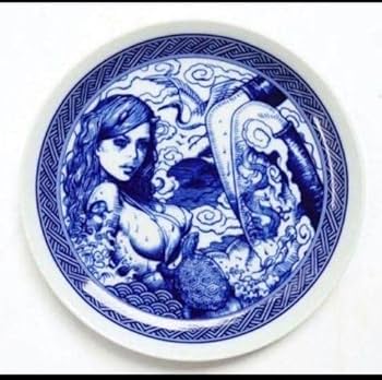 Amazon.co.jp: ロッキンジェリービーン シルクスクリーン 波佐見焼 6寸