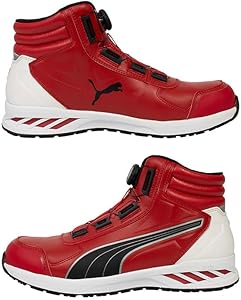Amazon | [プーマ] 安全靴 ライダー2.0 レッド&ブラック 25.0cm
