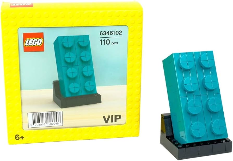 Amazon.com: Lego VIP: 2×4 Teal Buildable Brick - 110 Piece