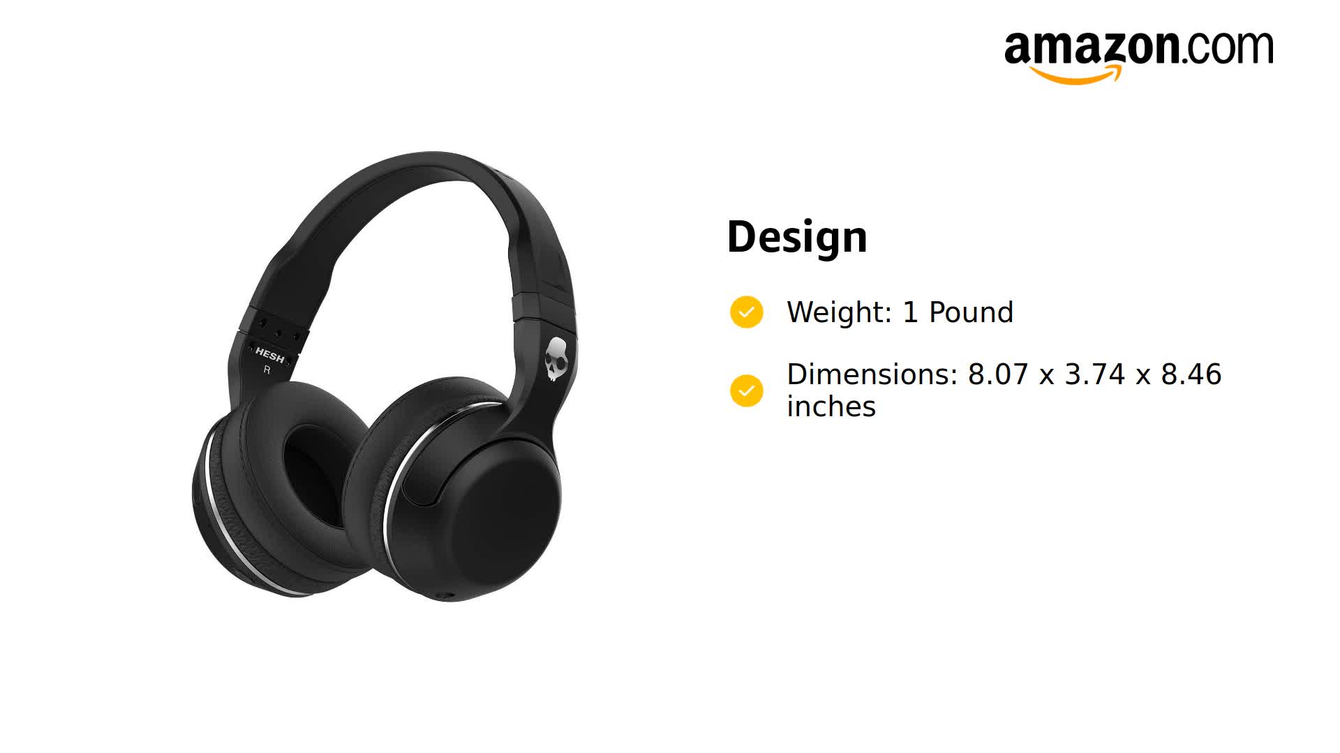 Amazon.com: Skullcandy Hesh 2 Bluetooth Wireless Over-Ear