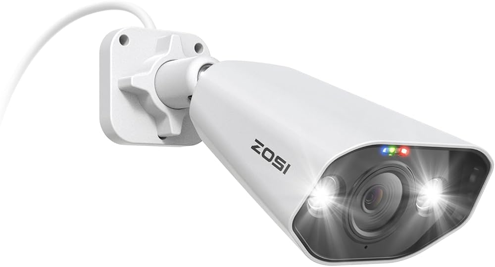 Amazon.co.jp: ZOSI 800万画素 防犯カメラ POE給電カメラ 屋内外 4K