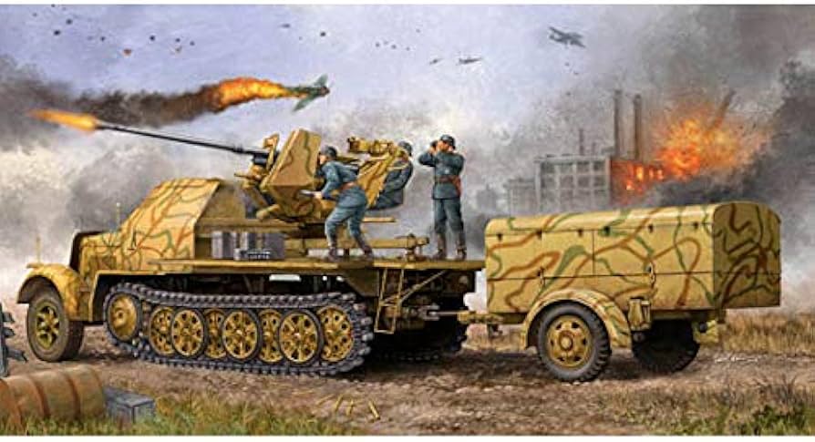 Amazon | トランペッター 1/35 ドイツ軍 8tハーフトラック Flak37/37mm
