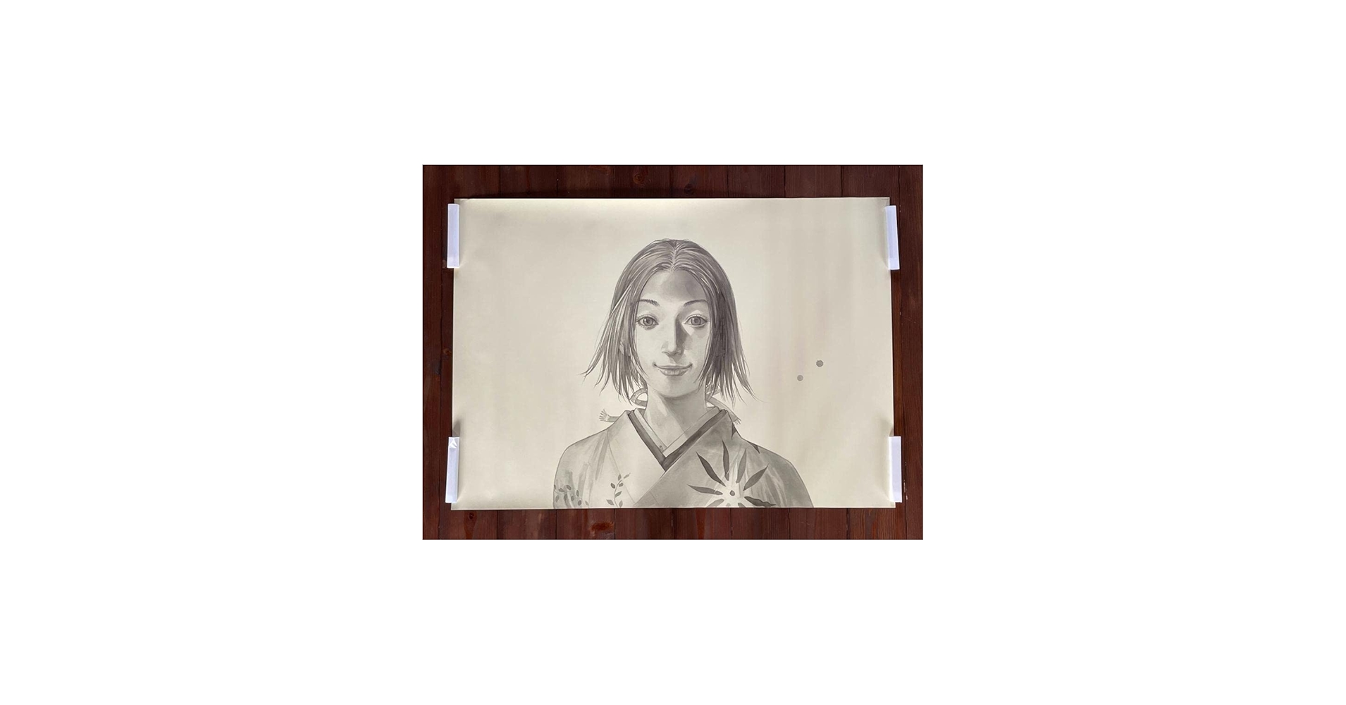 Amazon.co.jp: バガボンド ポスター B1 お通 O 最後のマンガ展 井上