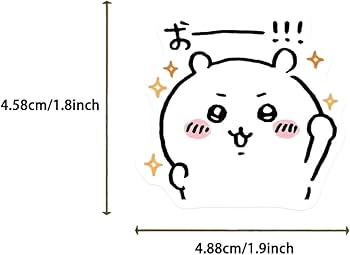 Amazon.co.jp: For ちいかわ ステッカー 60枚 ちい ハチワレ モモンガ