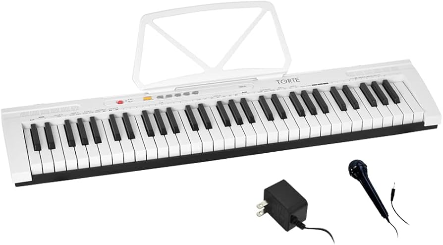 Amazon.co.jp: TORTE トルテ 電子キーボード 61鍵盤 日本語表記 300