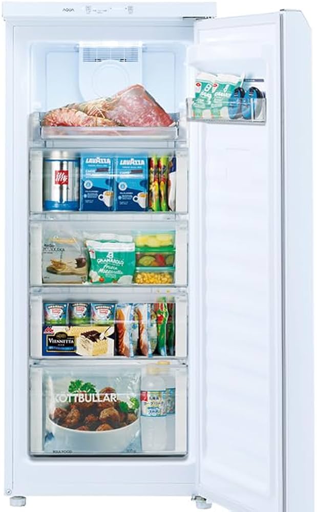 Amazon.co.jp: AQF-GS13J-W(クリスタルホワイト) 1ドア冷凍庫 右開き