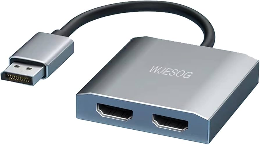 Amazon.com: WJESOG Displayport to Dual HDMI Splitter Dual 4K@60Hz