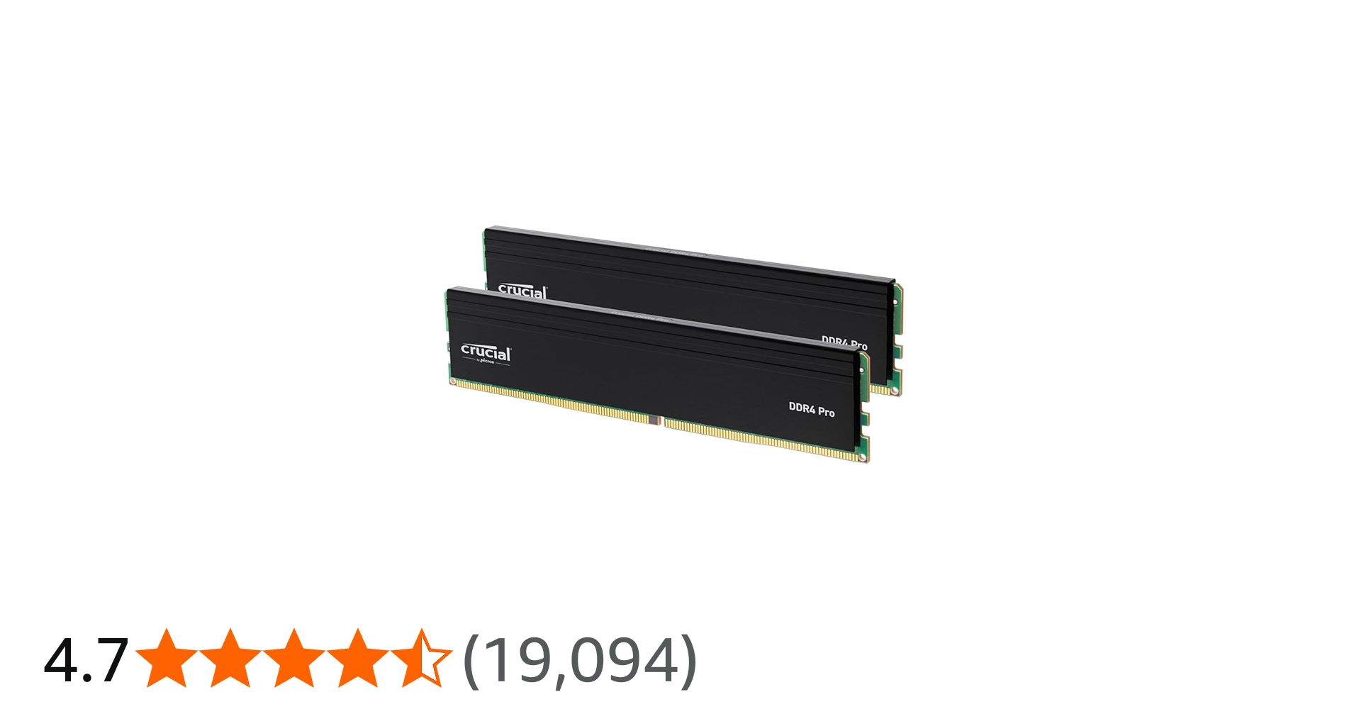 Crucial Pro 32GB DDR4 RAM Kit (2x16GB), High-Performance 3200MHz