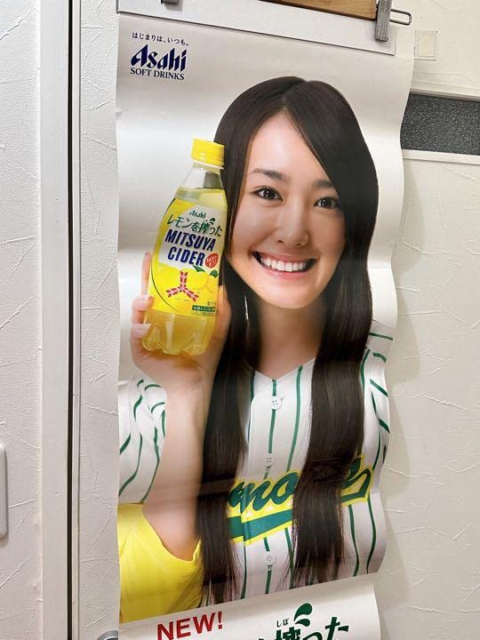 Amazon.co.jp: 新垣結衣 三ツ矢サイダー タペストリー ポスター : おもちゃ
