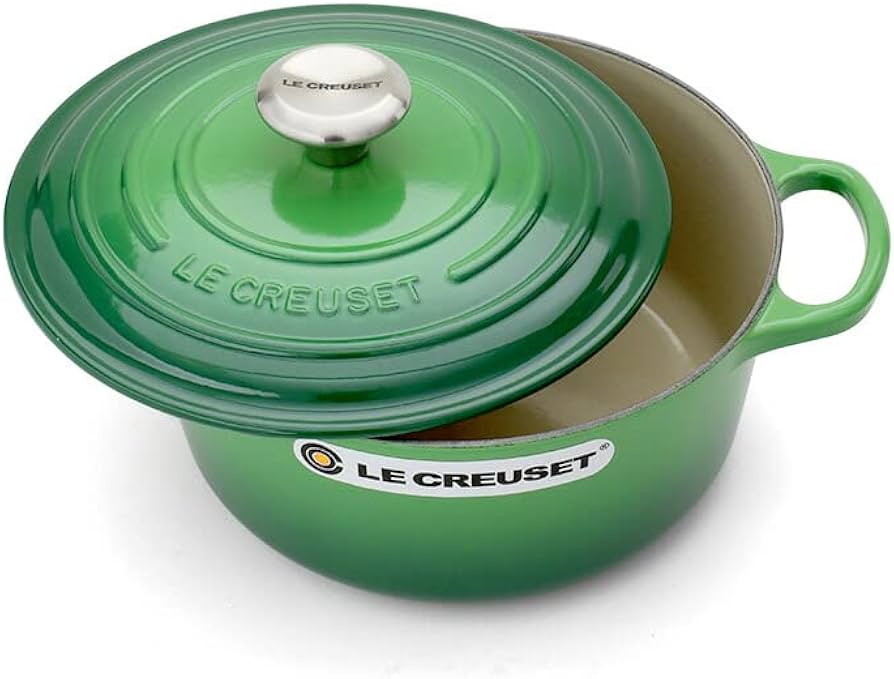 ル・クルーゼ LE CREUSET 両手鍋 ライムグリーン色 24cm Amazon｜[ ル