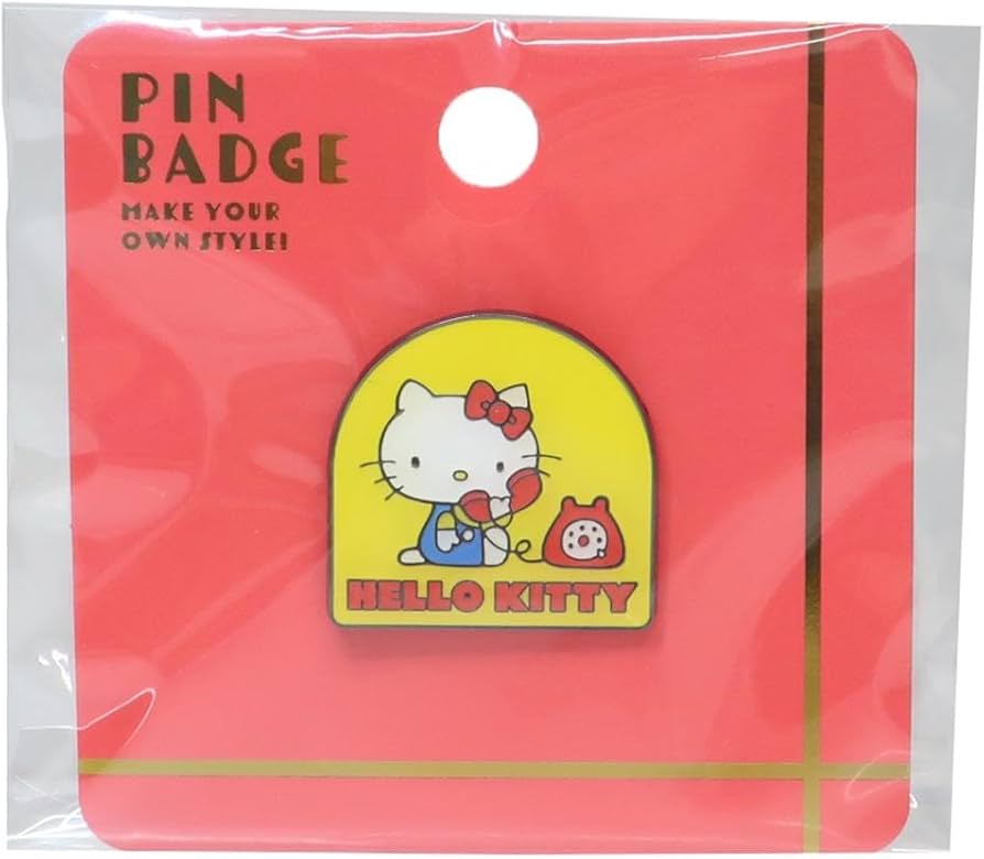 Amazon | ハローキティ[ピンバッジ]ピンズ/でんわ サンリオ | バッジ