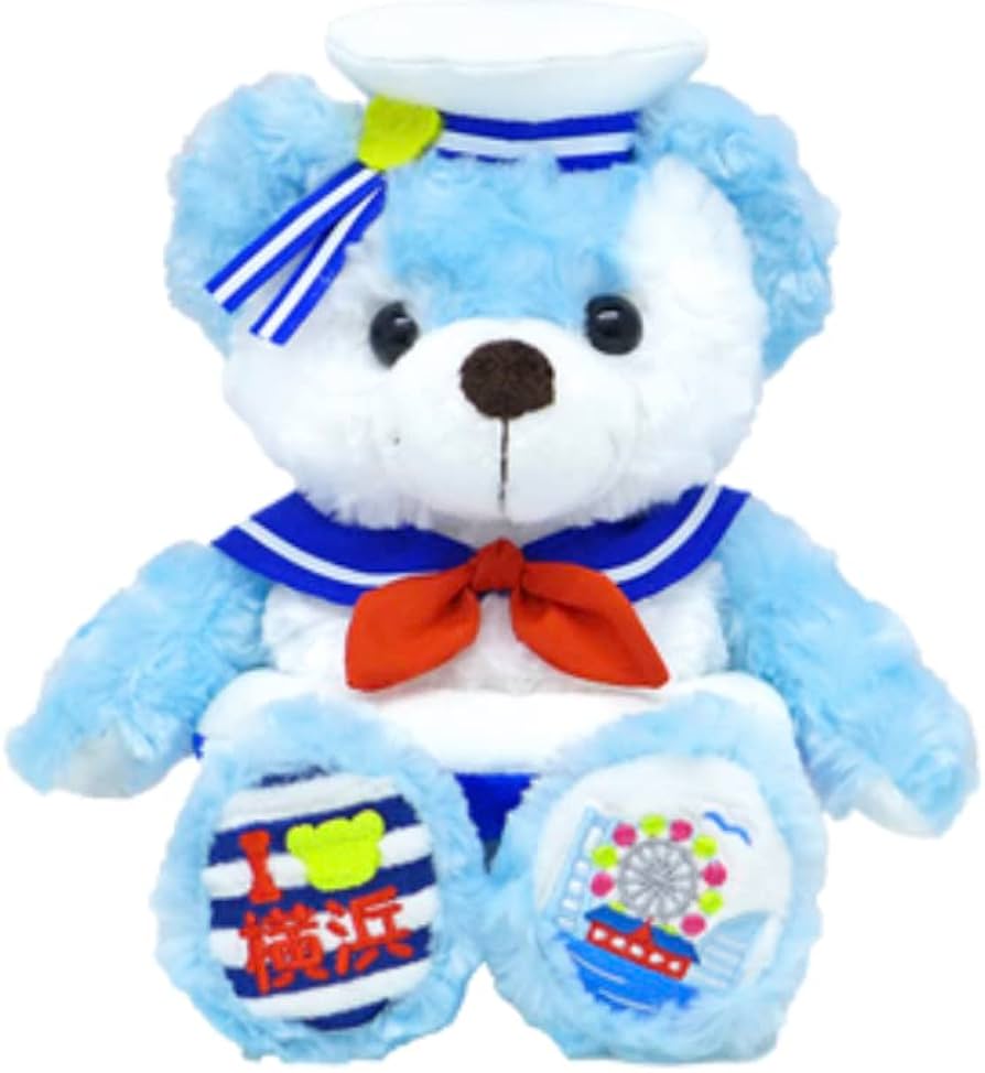 Amazon.co.jp: ご当地ベア 横浜マリン4 ぬいぐるみS 藤二誠【横浜限定