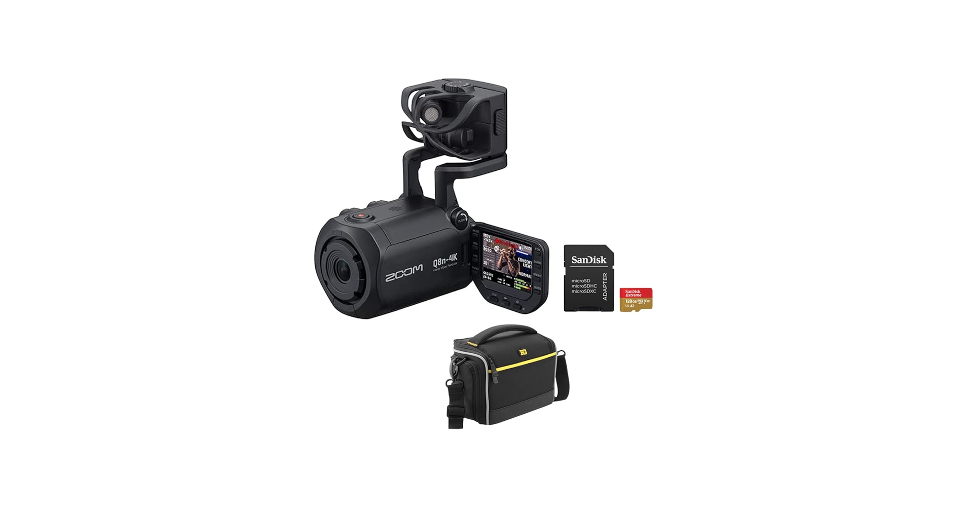 Amazon.com : Zoom Q8n-4K Handy Video Recorder Bundle with 128GB