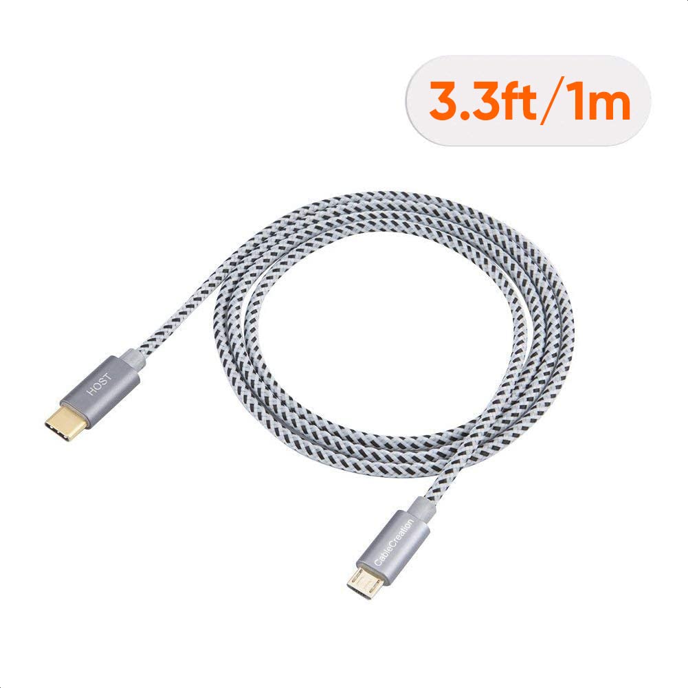 Amazon.com: CableCreation USB C to Micro USB Cable 3.3FT, Braided